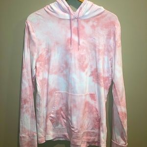 Hollister tie-dye hooded long sleeve T-shirt